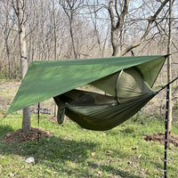 Hamac de camping double avec moustiquaire, sangles et bâche en option, vue 7