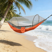 Hamac de Camping Double avec Moustiquaire à Arceaux, Nylon, 260 x 140 cm, vue 6