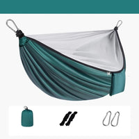 Hamac de Camping Double avec Moustiquaire Intégrée, Polyester, 270 x 140 cm, 5 Coloris, vue 7