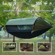 Tente Hamac de Camping avec Moustiquaire, Toit Pare-Soleil et Piquets, 270 x 140 cm
