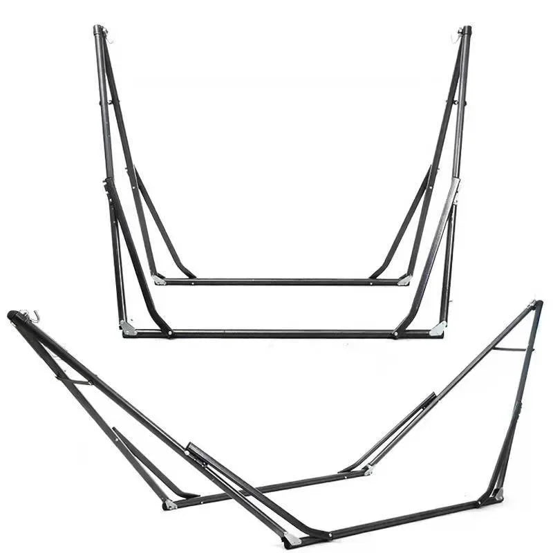 Hamac sur Pied Démontable en Coton Rayé, Support 255 cm, vue 4