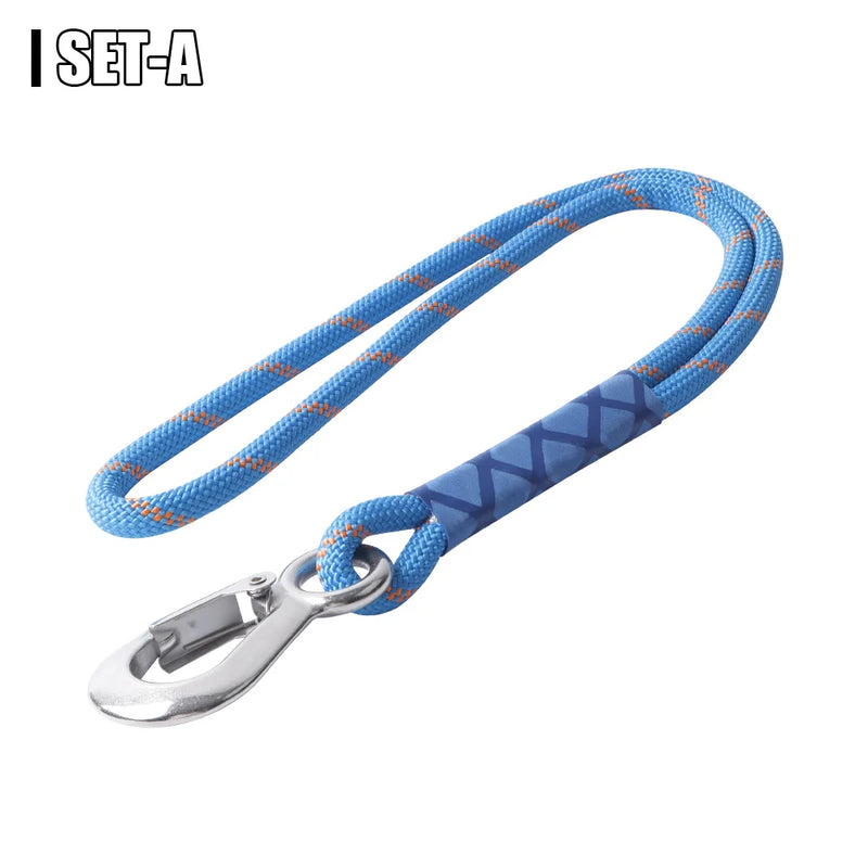 Corde de suspension bleue avec mousqueton pour hamac, 62 cm, lot de 1 ou 2, vue 7
