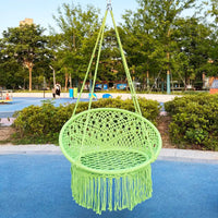 Chaise Hamac Suspendue en Macramé avec Franges, Siège Rond, 8 Coloris, vue 9