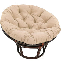 Coussin Rond Capitonné 50 cm pour Fauteuil Suspendu et Fauteuil Papasan, Beige, vue 3