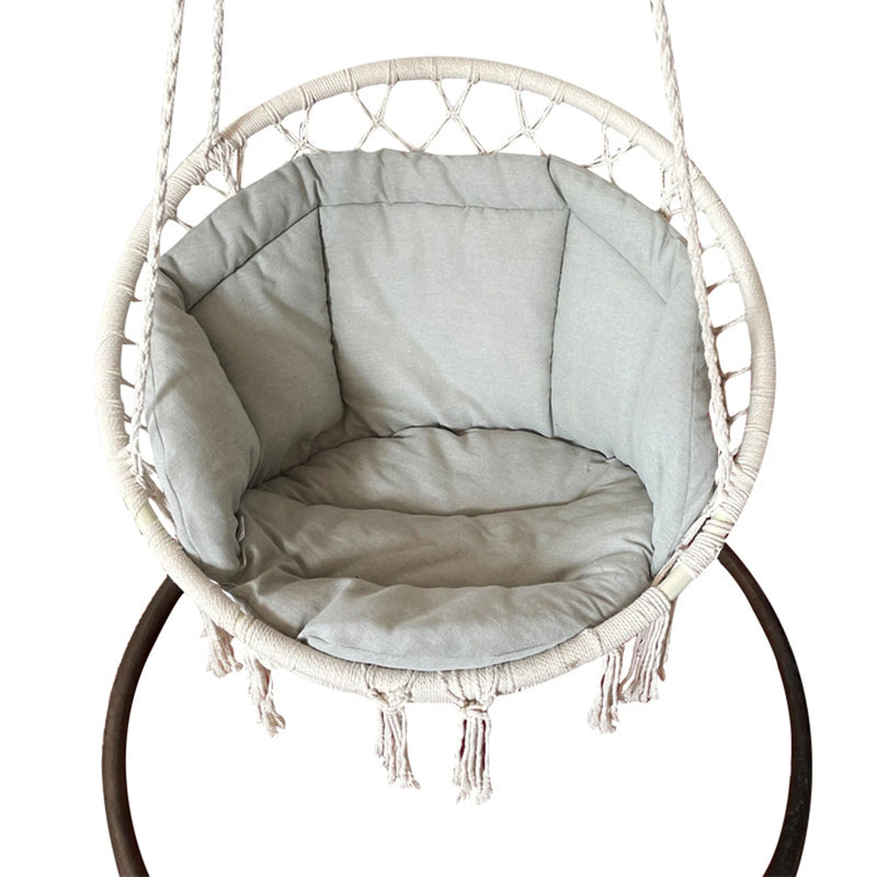 Coussin Épais en Lin 60 x 60 x 45 cm pour Fauteuil Suspendu, Hamac et Fauteuil à Bascule, vue 8