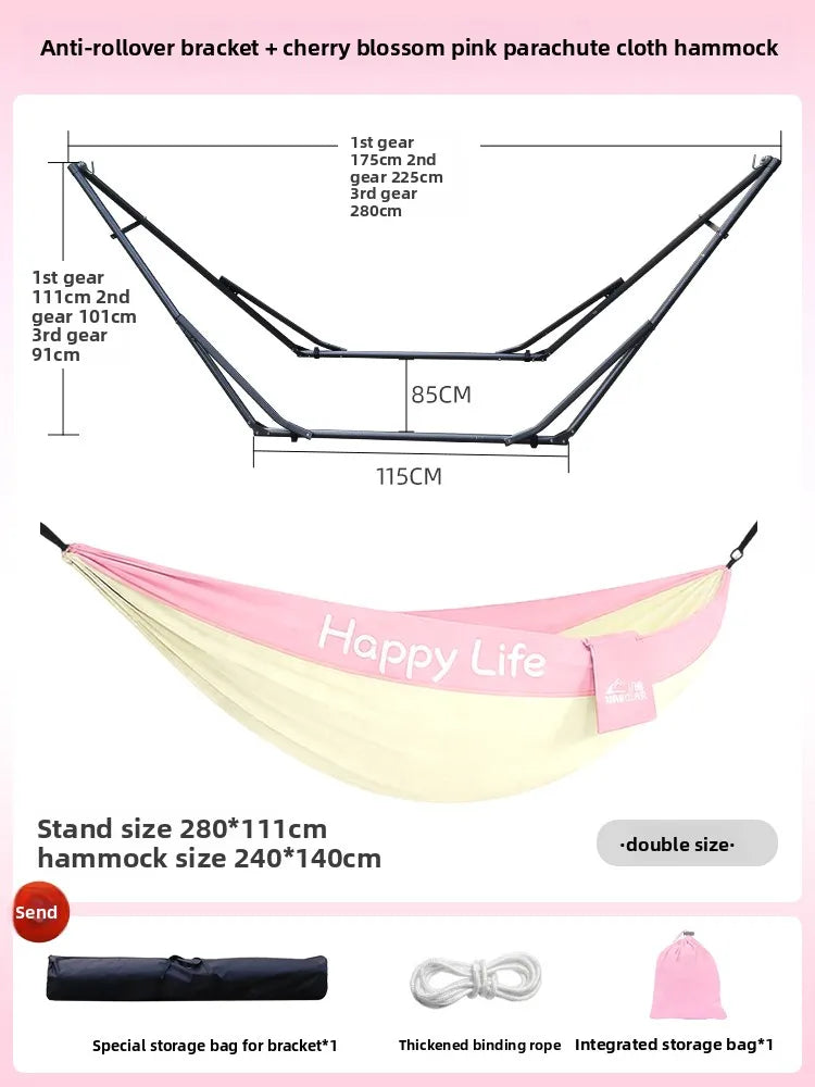 Hamac sur Pied Pliable en Acier, Moustiquaire, Toile ou Fauteuil, 15 Modèles, vue 8