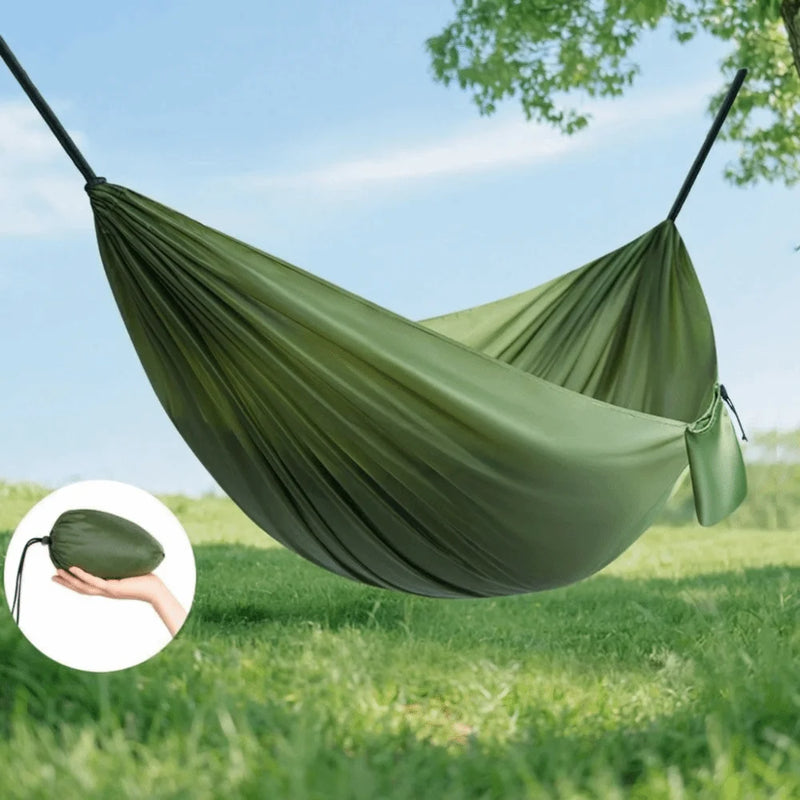 Hamac de voyage en nylon, 1 ou 2 places, 5 coloris, sac et sangles, vue 2