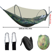 Hamac de Camping Double en Nylon, avec ou sans Moustiquaire, 260 x 140 cm, vue 6