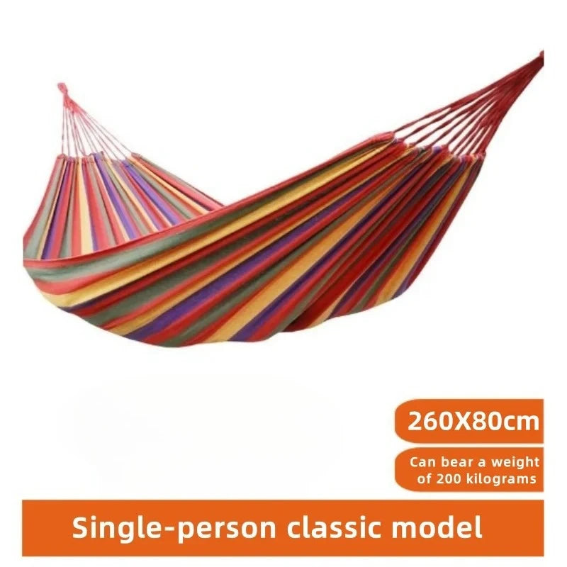 Hamac Portable en Toile Respirante, 260 x 80 cm, 1 Place avec Sac de Rangement, vue 6