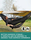 Hamac de Camping avec Toile Pare-Soleil 290 x 140 cm et Hamac de Rangement Suspendu, à la Pièce