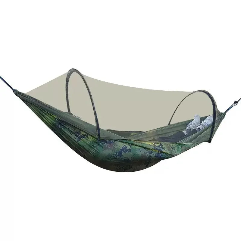 Hamac de Camping Ultra-Léger avec Moustiquaire à Arceaux, Nylon 210T, 6 Coloris, vue 5