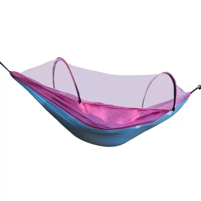 Hamac de Camping Ultra-Léger avec Moustiquaire à Arceaux, Nylon 210T, 6 Coloris, vue 9