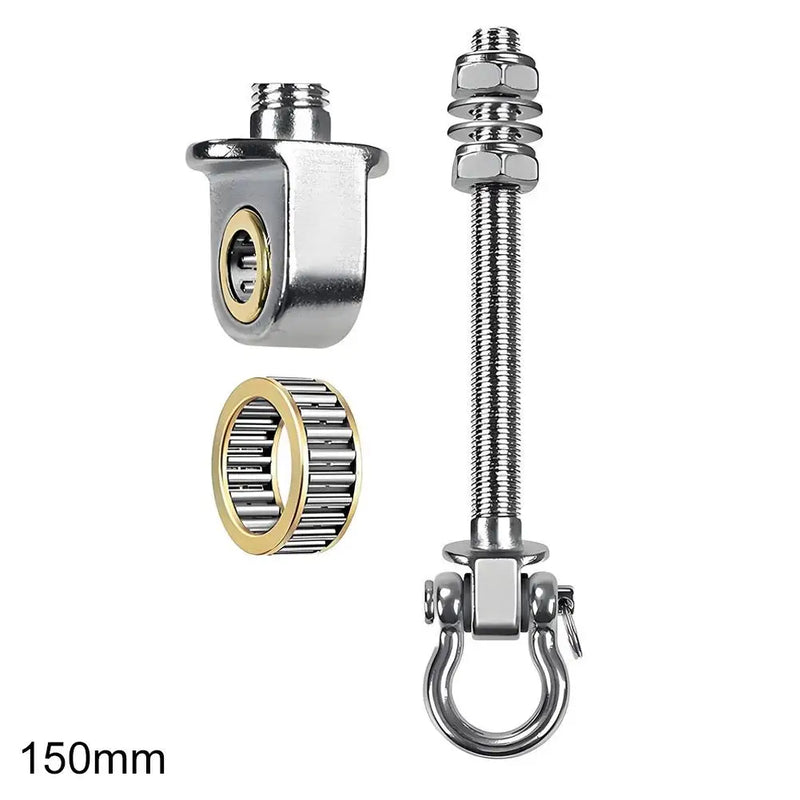 Crochet Pivotant Inox pour Hamac et Fauteuil Suspendu, avec Roulement à Aiguilles, vue 8