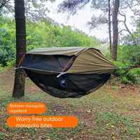 Moustiquaire de dessous pour hamac en polyester noir, 285 x 155 cm, vue 4