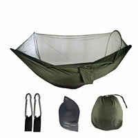 Hamac de Camping avec Moustiquaire Intégrée et Poche Latérale, 3 Coloris, Sac de Rangement, vue 8