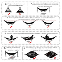 Hamac Double Bohème en Coton avec Franges au Crochet, 360 x 160 cm, Sac de Transport, vue 3
