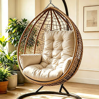 Coussin Fauteuil Œuf Suspendu avec Accoudoirs Rembourrés, 120 x 60 cm, vue 6