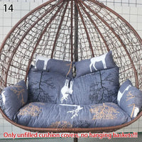 Housse de Coussin pour Fauteuil Suspendu Œuf Double 110 cm, sans Garnissage, 16 Coloris et Motifs, vue 7