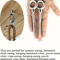 Vis à Anneau pour Hamac et Chaise Suspendue en Inox, Lot de 4, M5 ou M8, vue 2