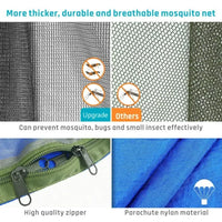 Hamac de camping pop-up avec moustiquaire et bâche de protection, 250 x 120 cm, vue 3