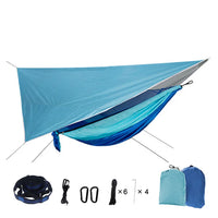 Hamac de Camping avec Moustiquaire et Bâche en Nylon Parachute, 290 x 140 cm, 1 Place, vue 9