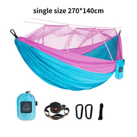 Hamac de Camping avec Moustiquaire en Nylon, 1 ou 2 Places, Sangles, vue 11