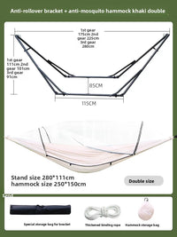 Hamac sur Pied Pliable en Acier, Moustiquaire, Toile ou Fauteuil, 15 Modèles, vue 15