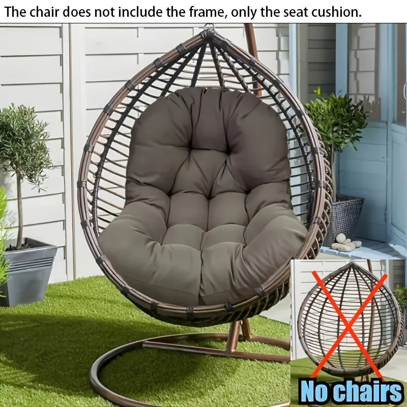 Coussin Matelassé pour Fauteuil Œuf Suspendu, Assise et Dossier Épais, vue 3