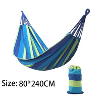 Hamac en Coton Rayé, 240 cm, Rouge ou Bleu, avec Sac, vue 8