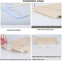 Hamac pour Chat de Fenêtre Suspendu à Ventouses, 4 Coloris, avec ou sans Canne à Jouets, vue 4