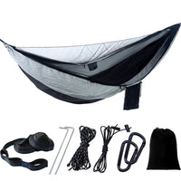 Hamac de Camping 2 en 1 avec Moustiquaire, Nylon 210T, 270 x 140 cm, vue 15