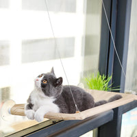 Hamac suspendu de fenêtre pour chat en toile Oxford, fixation à ventouses, 55 x 35 cm, vue 5