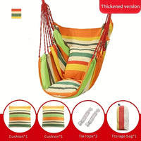 Chaise Hamac Suspendue en Toile de Coton, 14 Modèles, Cordes et Sac, vue 8