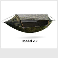 Hamac de camping avec moustiquaire tunnel et toit amovible, 270 x 140 cm, vue 6