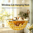 Hamac pour Chat de Fenêtre Suspendu avec Poche de Rangement, Ventouses, 4 Motifs