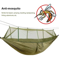 Hamac Camping Moustiquaire Fine en Nylon Ripstop 210T, 260 x 140 cm, avec ou sans Bâche