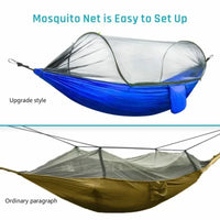 Hamac de Camping Pop-Up avec Moustiquaire, Nylon 210T, 250 x 120 cm, 8 Coloris, vue 4