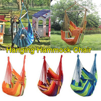 Chaise Hamac Suspendue Rayée en Coton et Polyester, Charge 120 kg, 130 x 100 cm, 6 Coloris, vue 6