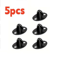Crochet de Plafond Ovale en Inox, Lot de 5, Argenté ou Noir