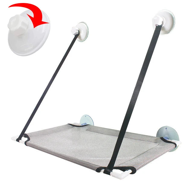 Hamac pour Chat de Fenêtre Double Étage avec Tunnel, à Ventouses, 51 x 31 cm, vue 11