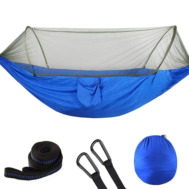 Hamac de Camping Pop-Up avec Moustiquaire, Nylon 210T, 250 x 120 cm, 8 Coloris, vue 19