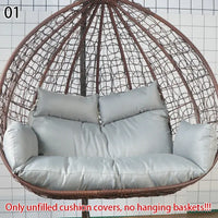 Housse de Coussin pour Fauteuil Suspendu Œuf Double 110 cm, sans Garnissage, 16 Coloris et Motifs, vue 16