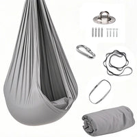 Hamac Suspendu Élastique en Polyamide, 150 x 280 cm, Kit de Fixation, Yoga Aérien, vue 14