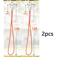 Sangle de Hamac en Corde pour Arbre avec Mousqueton Vissant, vue 7