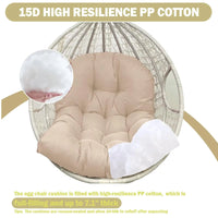Coussin Fauteuil Œuf Suspendu 120 x 82 cm, Garnissage 1,5 ou 1,9 kg, vue 4