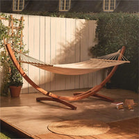 Hamac sur Pied en Bois de Mélèze, 1 Place, Support Courbe 310 cm, vue 3