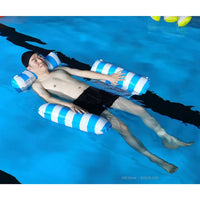 Hamac Gonflable de Piscine Flottant en PVC avec Appui-Tête, 110 x 100 cm, vue 4