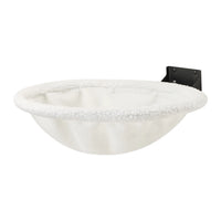 Hamac pour Chat Mural Pliable en Métal et Maille, Coupole de 43,5 cm, Noir ou Blanc, vue 4