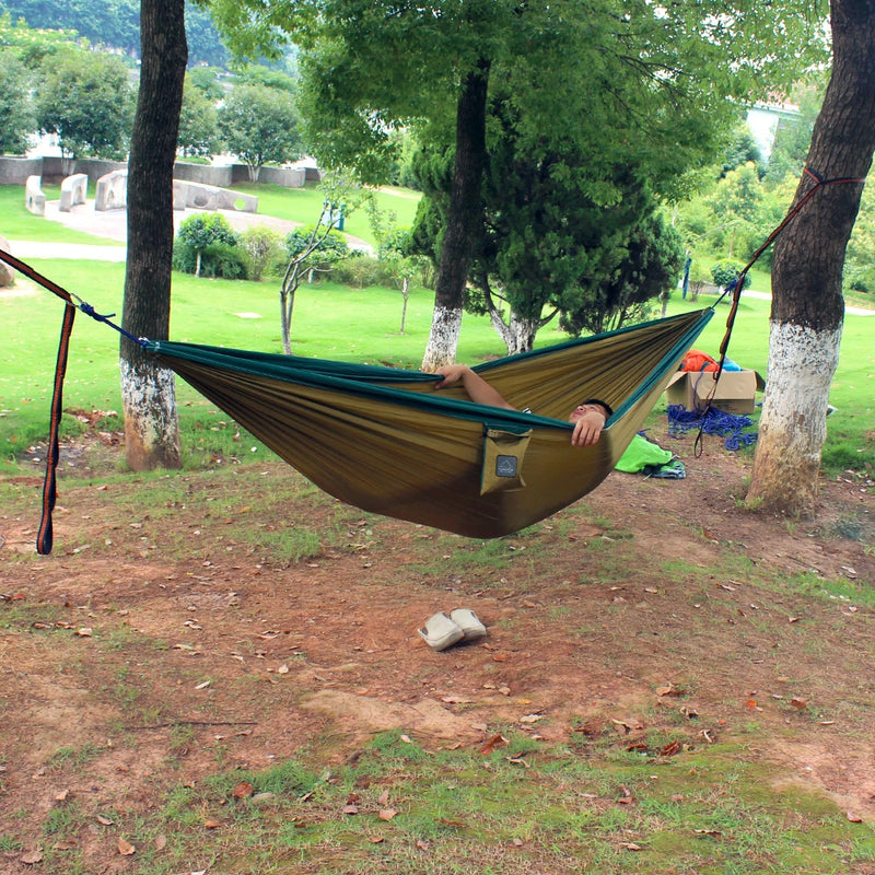 Hamac de camping double léger en nylon 300 x 200 cm, 6 coloris, vue 6