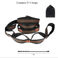 Sangles de Hamac en Polyester, Paire de 2 m ou 2,8 m, 5+1 ou 14+1 Boucles, avec Sac, vue 13